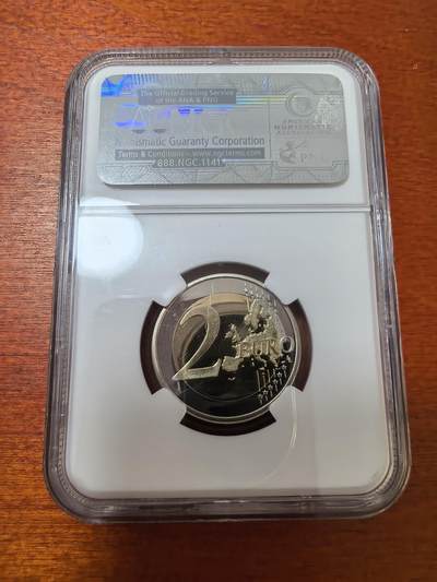 长老汇蛇年精选第二十三场拍卖 2010芬兰货币150周年2欧元双金属精制币，NGC PF68CAMEO，唯一亚军，更高5枚