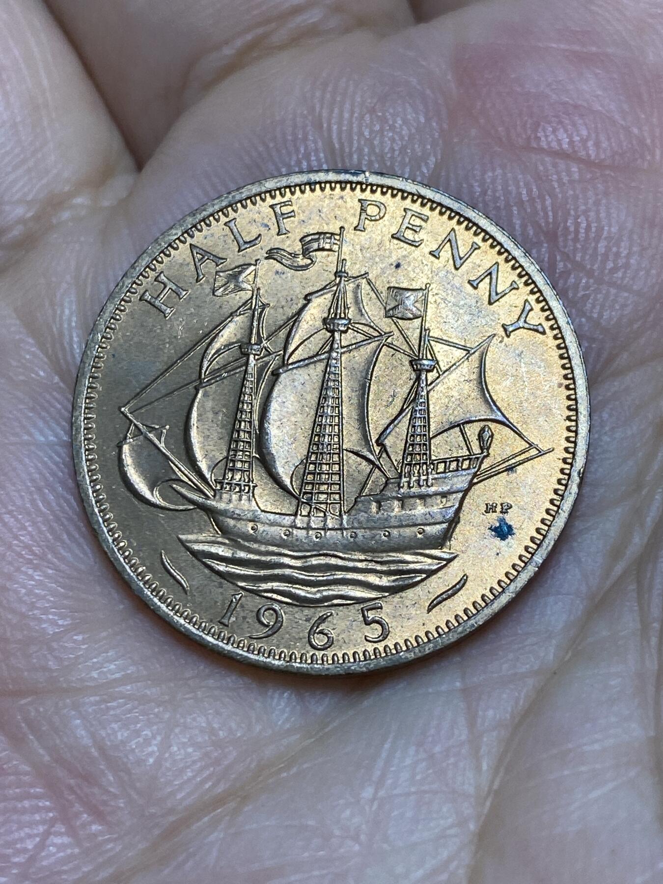 2025年第六十七场(总第九十三场）外国好品散币(免佣金) 英国🇬🇧1965年半便士(伊丽莎白二世青年桂冠)