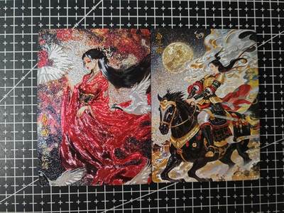 铃鹿第五期（提示一：自制卡难免瑕疵，可能存在撞角爆边等出厂瑕疵，介意慎拍；提示二：参拍请慎重，跑单押金不退的）） - 奇点扈三娘粗闪4、5