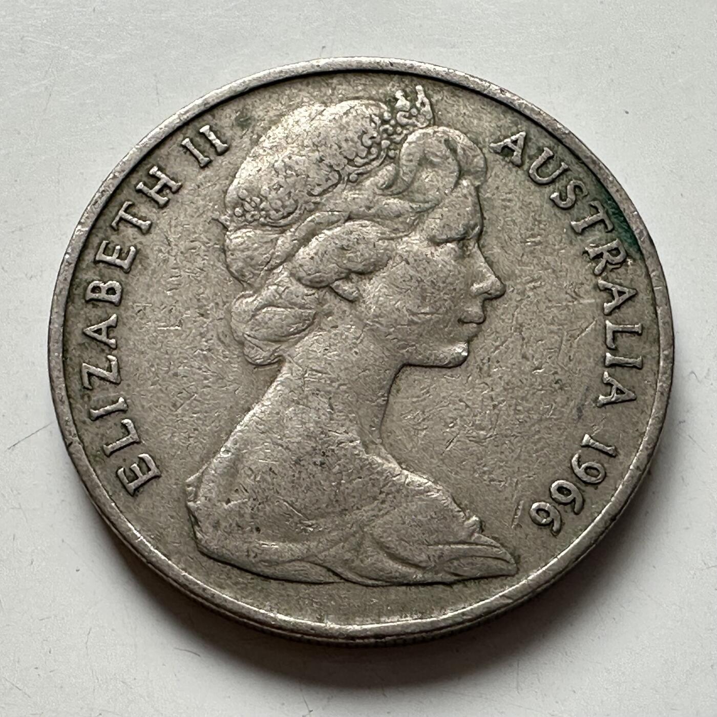 🌹外币初藏🌹🐯2025年第77场  每周二四六晚8️⃣点 接代拍 澳大利亚1966年20分