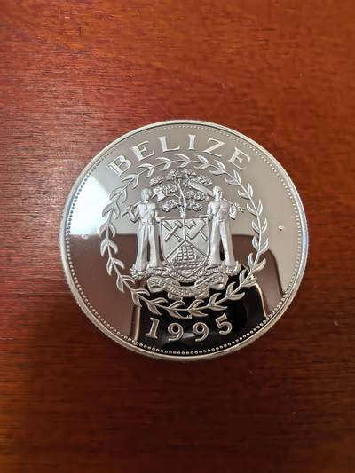 长老汇蛇年精选第二十三场拍卖 1995伯利兹濒危动物吼猴10元精制银币