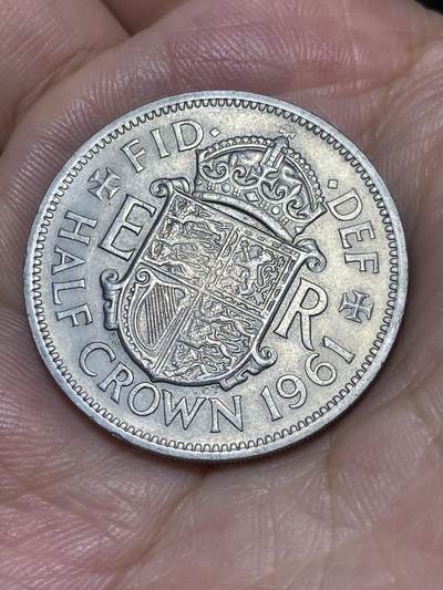2025年第六十八场(总第九十四场）外国好品散币(免佣金) - 英国🇬🇧1961年半克朗(伊丽莎白二世青年桂冠)