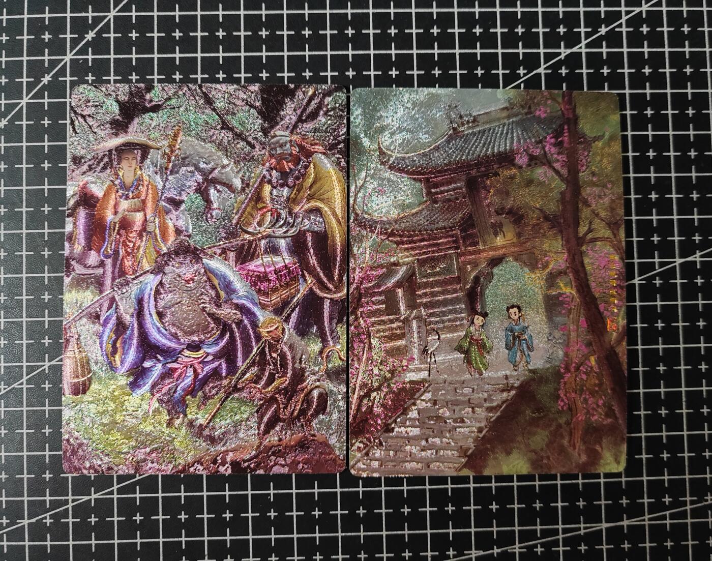 铃鹿第五期（提示一：自制卡难免瑕疵，可能存在撞角爆边等出厂瑕疵，介意慎拍；提示二：参拍请慎重，跑单押金不退的）） 奇点一泡西游粗闪对卡