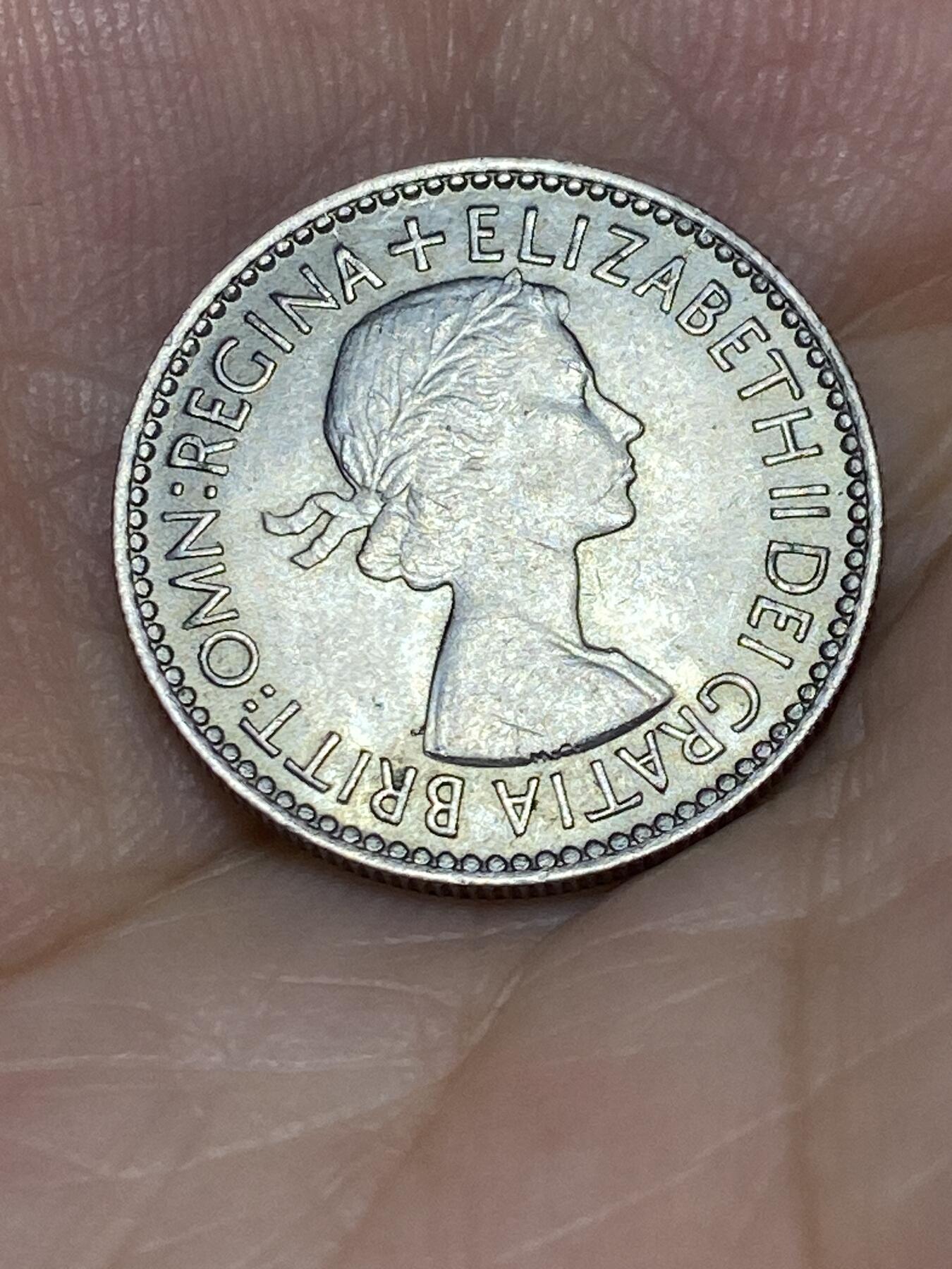 2025年第六十七场(总第九十三场）外国好品散币(免佣金) 英国🇬🇧1953单年份6便士(伊丽莎白二世青年桂冠，加冕年版)
