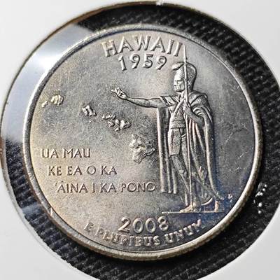 KK钱币收藏小铺 第308期 2月预留时间 周末发货 - 2008美国25分 纪念币 好品