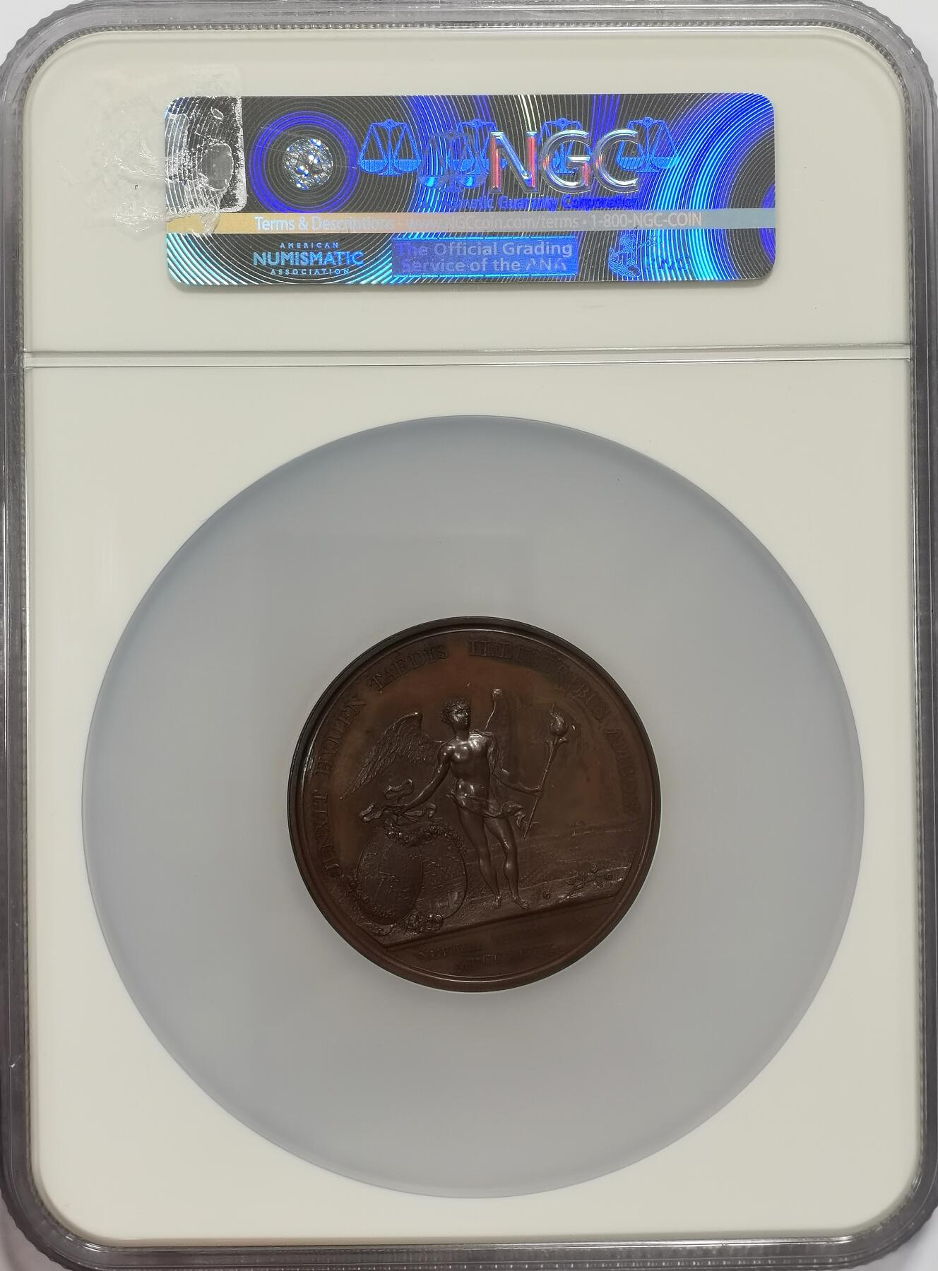 博洋堂世界钱币拍卖第131期（全场包邮） NGC MS62 大英帝国1795年乔治和卡洛琳双头像结婚纪念巨大铜章，比大英著名的车轮币还要早两年的工业革命极品机制古老币章！