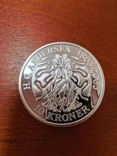 长老汇蛇年精选第二十三场拍卖 2006丹麦安徒生童话“影子”10克朗精制银币，1盎司999银