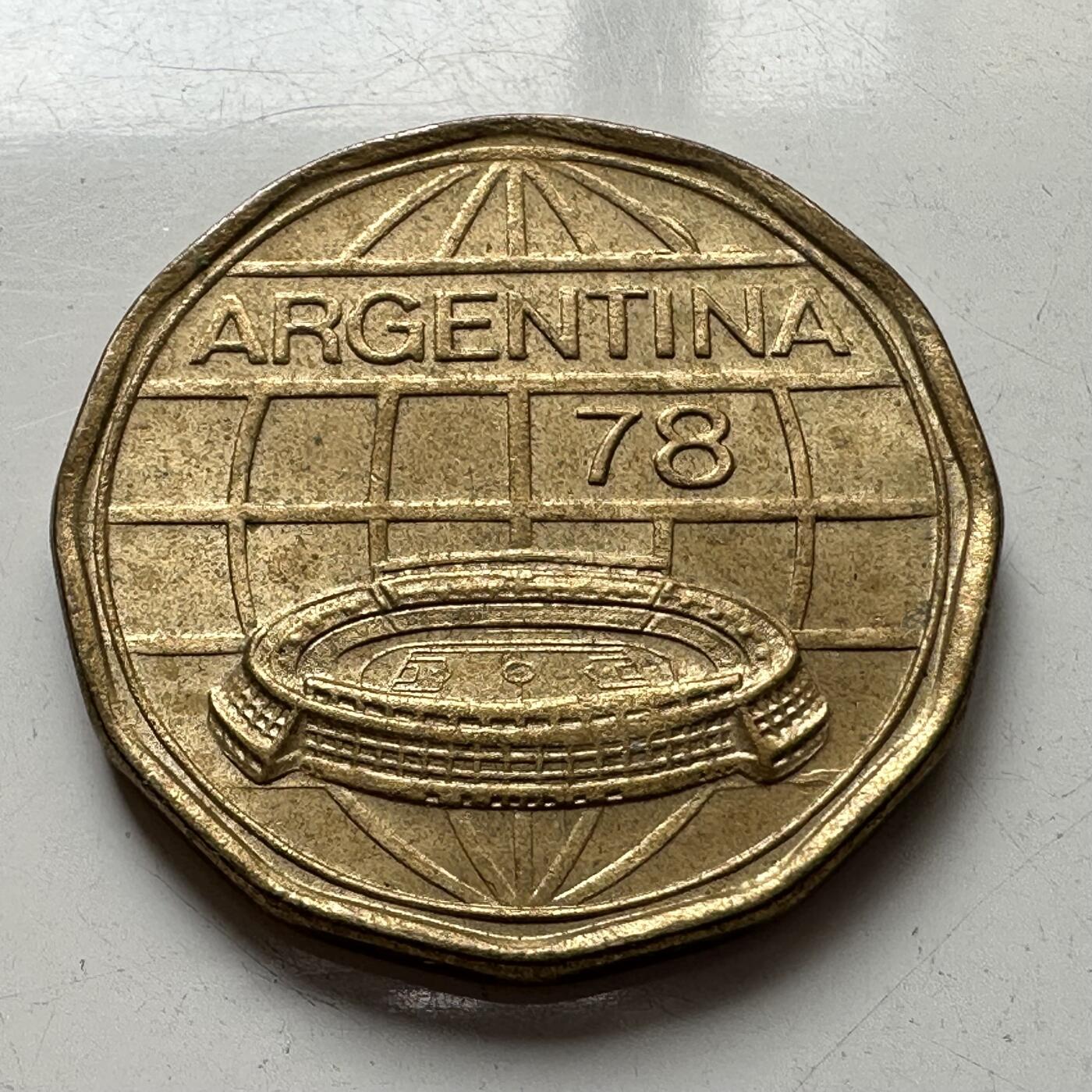 🌹外币初藏🌹🐯2025年第77场  每周二四六晚8️⃣点 接代拍 阿根廷1978年100比索世界杯纪念币