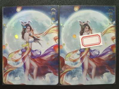 天玑星卡拍第一百零五期《7.17周四截拍》持续收拍收评中 满赠卡需备注 - 卡将卡牌 特+普 卯兔 编号319 彩闪 两张