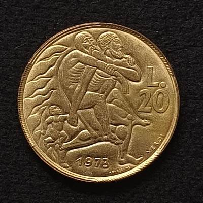 【全场包邮】纯粹捡漏拍443场 - 圣马力诺1973年20里拉