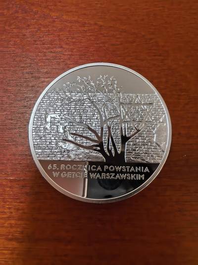 长老汇蛇年精选第二十三场拍卖 2008波兰华沙贫民窟起义65周年20兹罗提精制银币，28.28克925银（1）