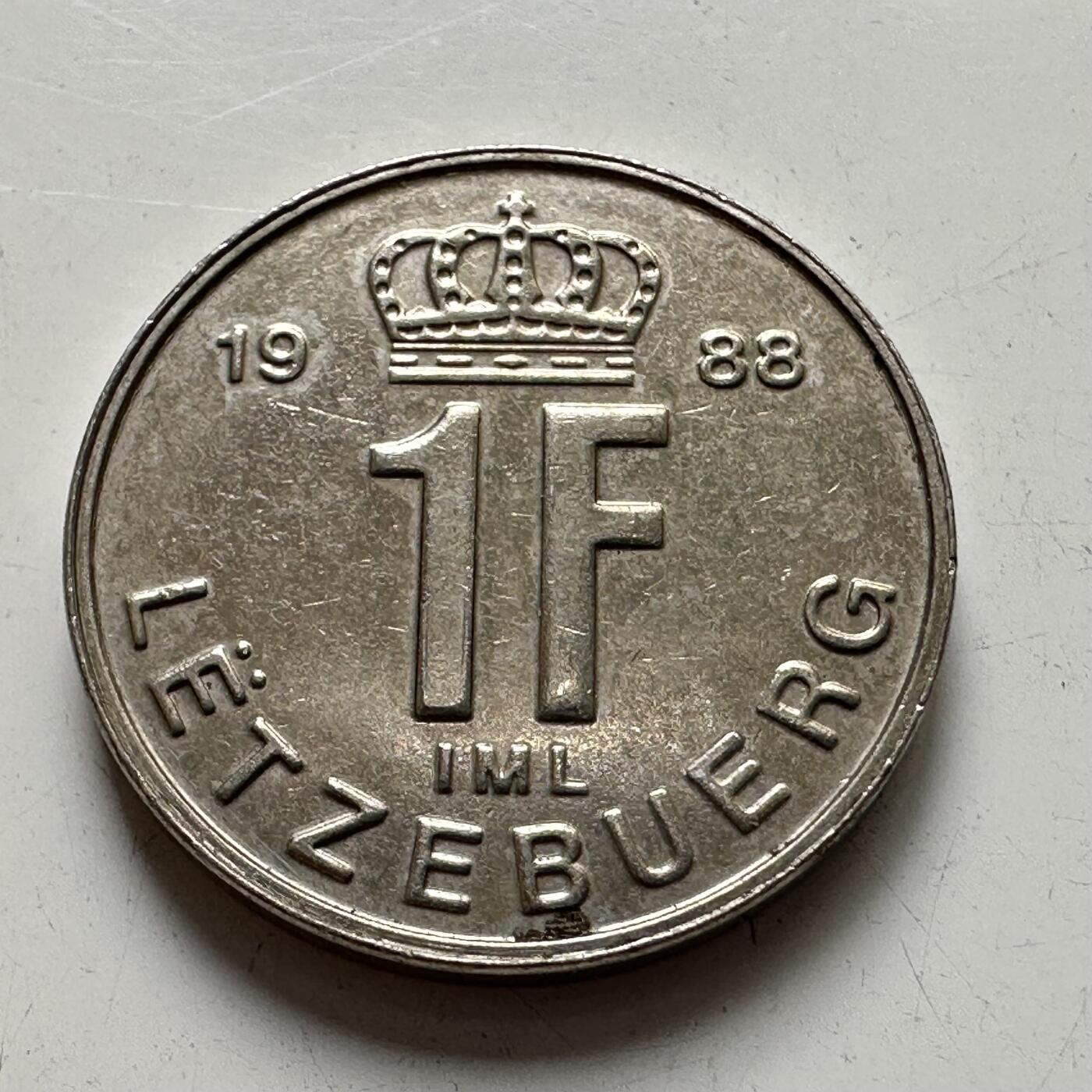 🌹外币初藏🌹🐯2025年第77场  每周二四六晚8️⃣点 接代拍 卢森堡1988年一法郎