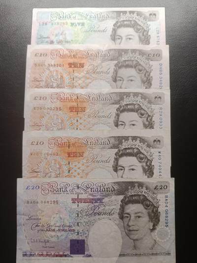 2025七月第二期（总第184期） - 【岁】英格兰E序列初版纸币批量五张流通品相