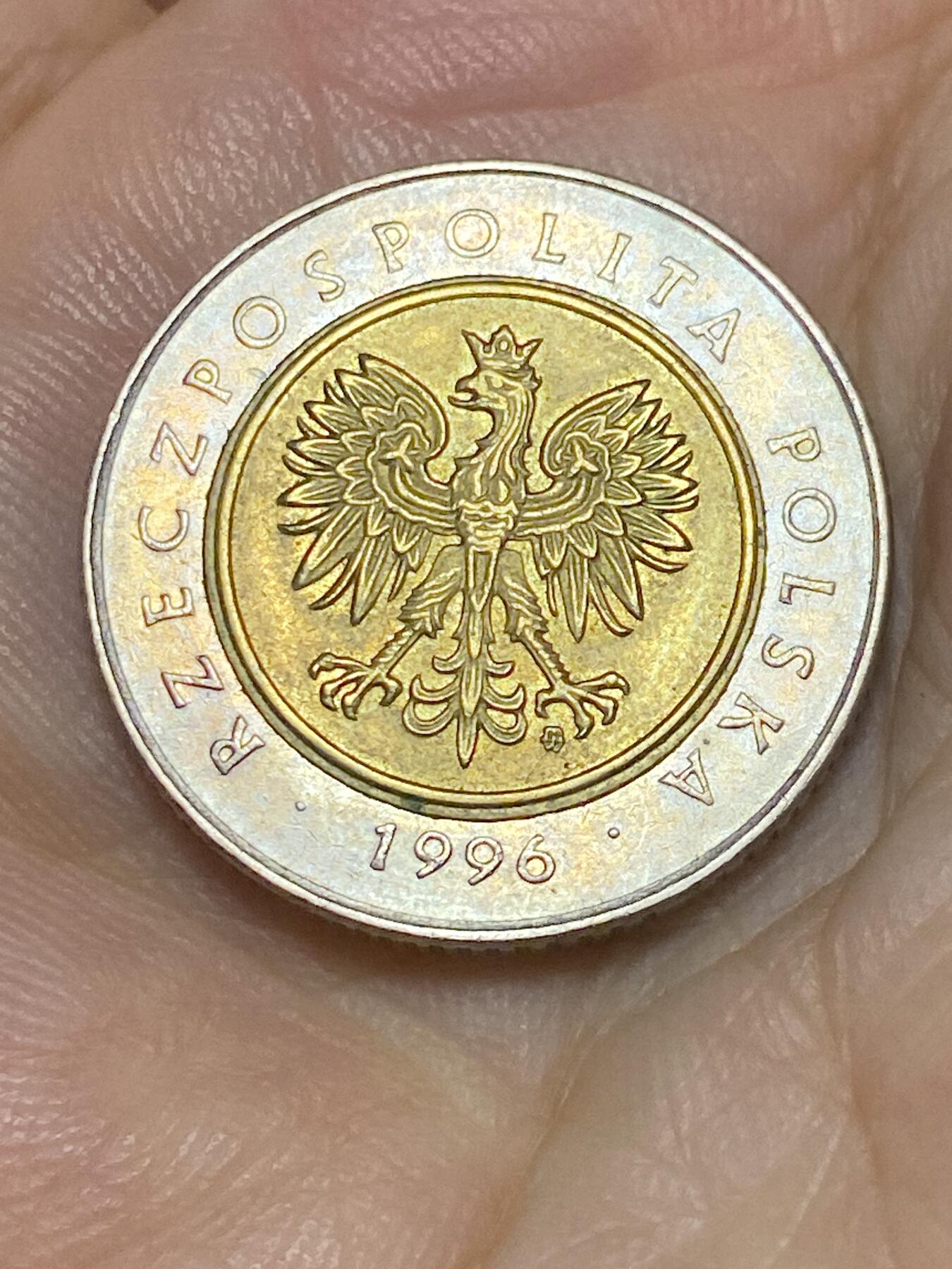 2025年第六十七场(总第九十三场）外国好品散币(免佣金) 波兰🇵🇱1996年5兹罗提