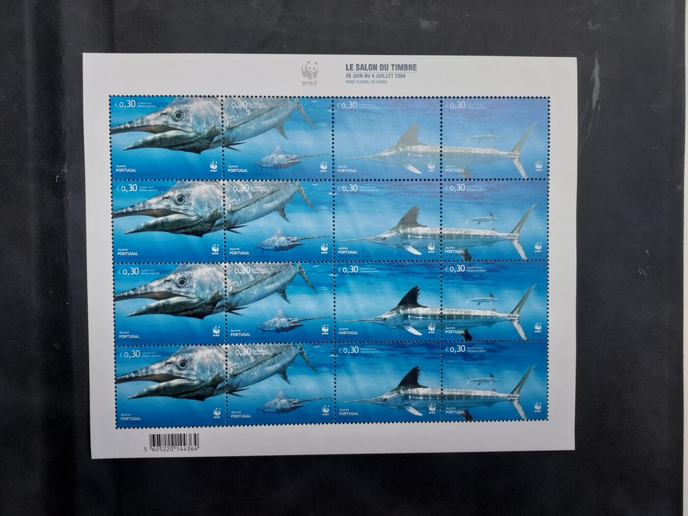 理想集藏/博彦收藏 7月26日邮票专场 葡萄牙 WWF 小版 4.8欧元面值 全新