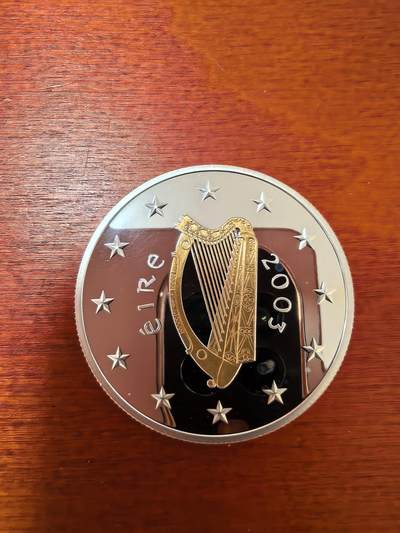 长老汇蛇年精选第二十三场拍卖 2003爱尔兰特奥会10欧元镀金精制银币，28.28克925银