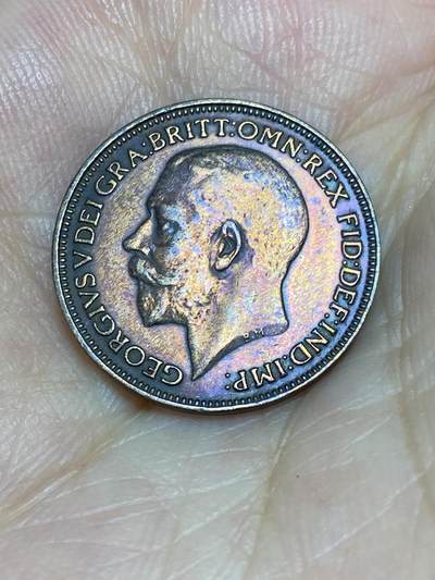 2025年第六十七场(总第九十三场）外国好品散币(免佣金) - 五彩–英国🇬🇧1925年1法新(乔治五世第二版，关门年)