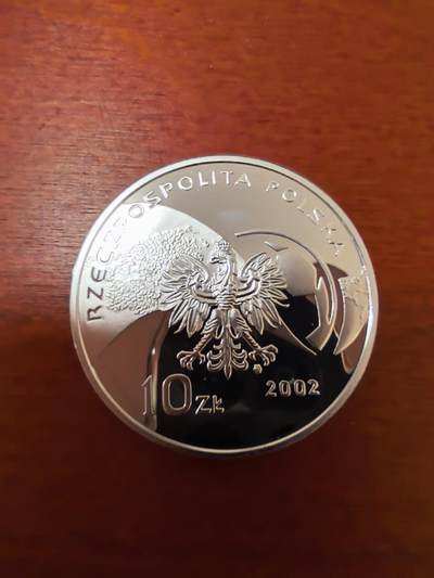 长老汇蛇年精选第二十三场拍卖 2002波兰世界杯10兹罗提精制银币