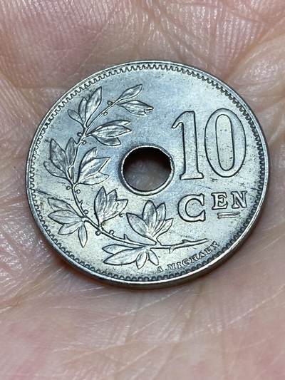 2025年第六十八场(总第九十四场）外国好品散币(免佣金) - 好品–比利时🇧🇪1928年10分(阿尔贝一世时期，荷语版)