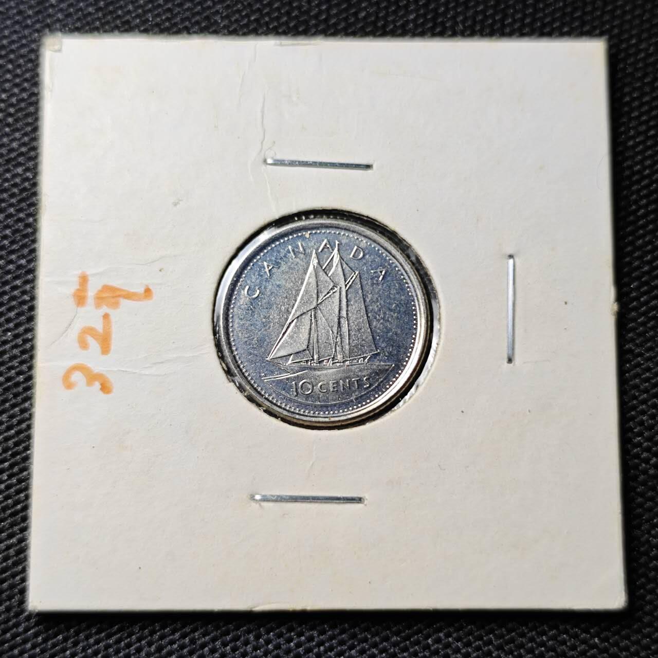 KK钱币收藏小铺 第308期 2月预留时间 周末发货 2002加拿大10分纪念币
