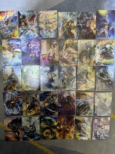 龙虎卡牌第46场 （无佣金，满120包邮，欢迎送拍） - 星光卡52张全 燎原三国豪杰传 第一弹（ssr+sr 不缺卡）