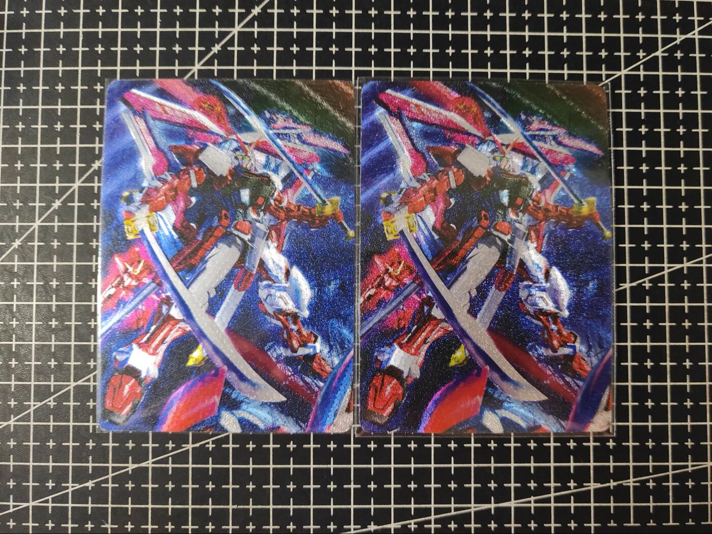 铃鹿第五期（提示一：自制卡难免瑕疵，可能存在撞角爆边等出厂瑕疵，介意慎拍；提示二：参拍请慎重，跑单押金不退的）） 猴子粗闪红异端高达对卡