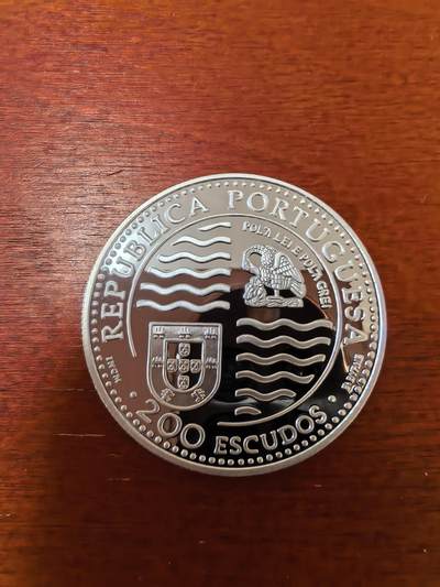 长老汇蛇年精选第二十三场拍卖 1995葡萄牙大航海若昂二世200埃斯库多斯精制银币，24.5克925银