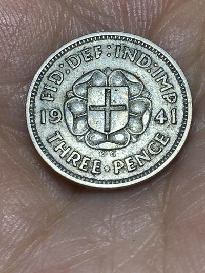 2025年第六十八场(总第九十四场）外国好品散币(免佣金) - 英国🇬🇧1941年3便士小银币(乔治六世第一版)