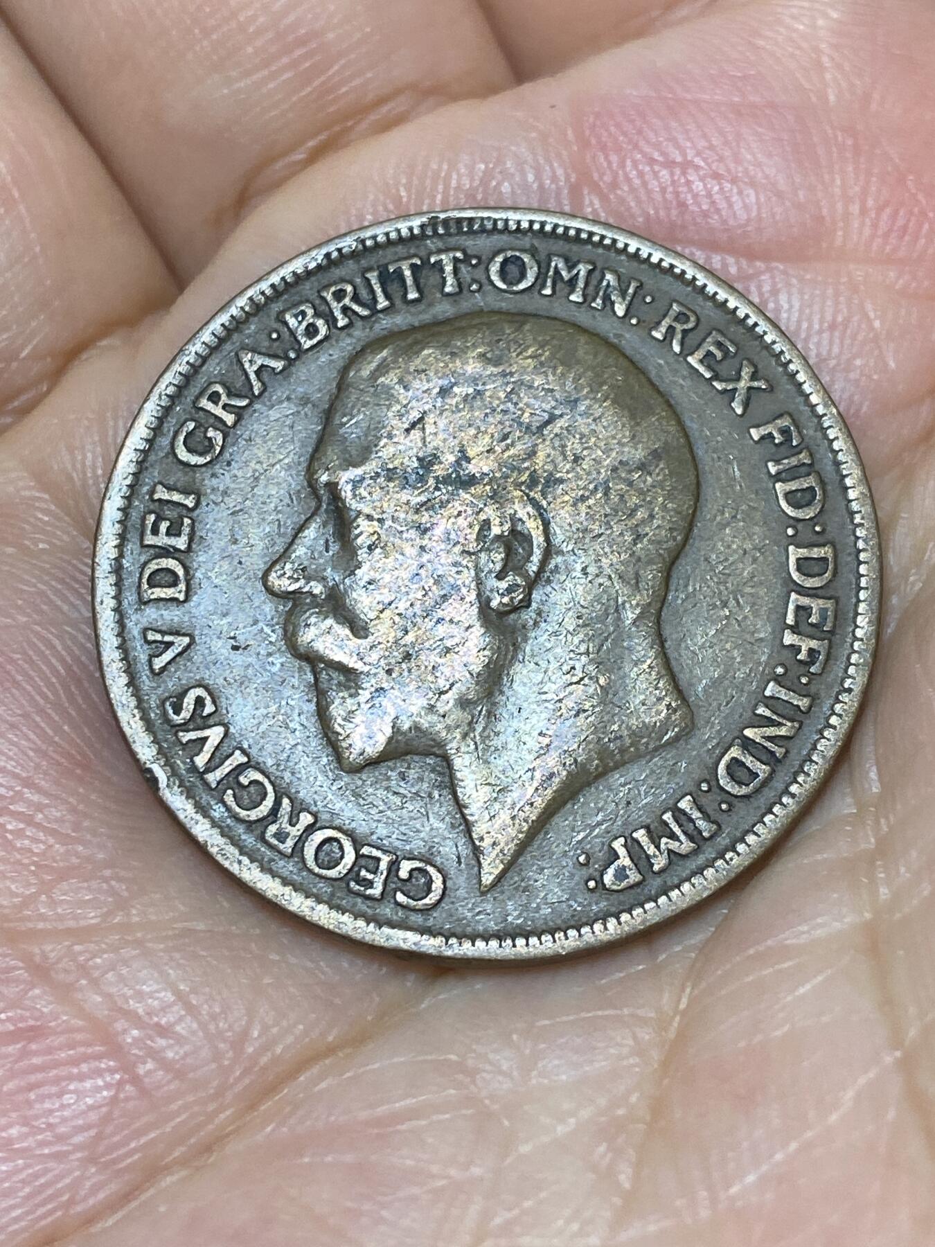 2025年第六十七场(总第九十三场）外国好品散币(免佣金) 英国🇬🇧1916年1便士(乔治五世第一版)