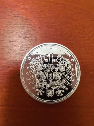 长老汇蛇年精选第二十三场拍卖 1995德国柏林墙倒塌6周年银章，15克925银，34MM，MDM证书