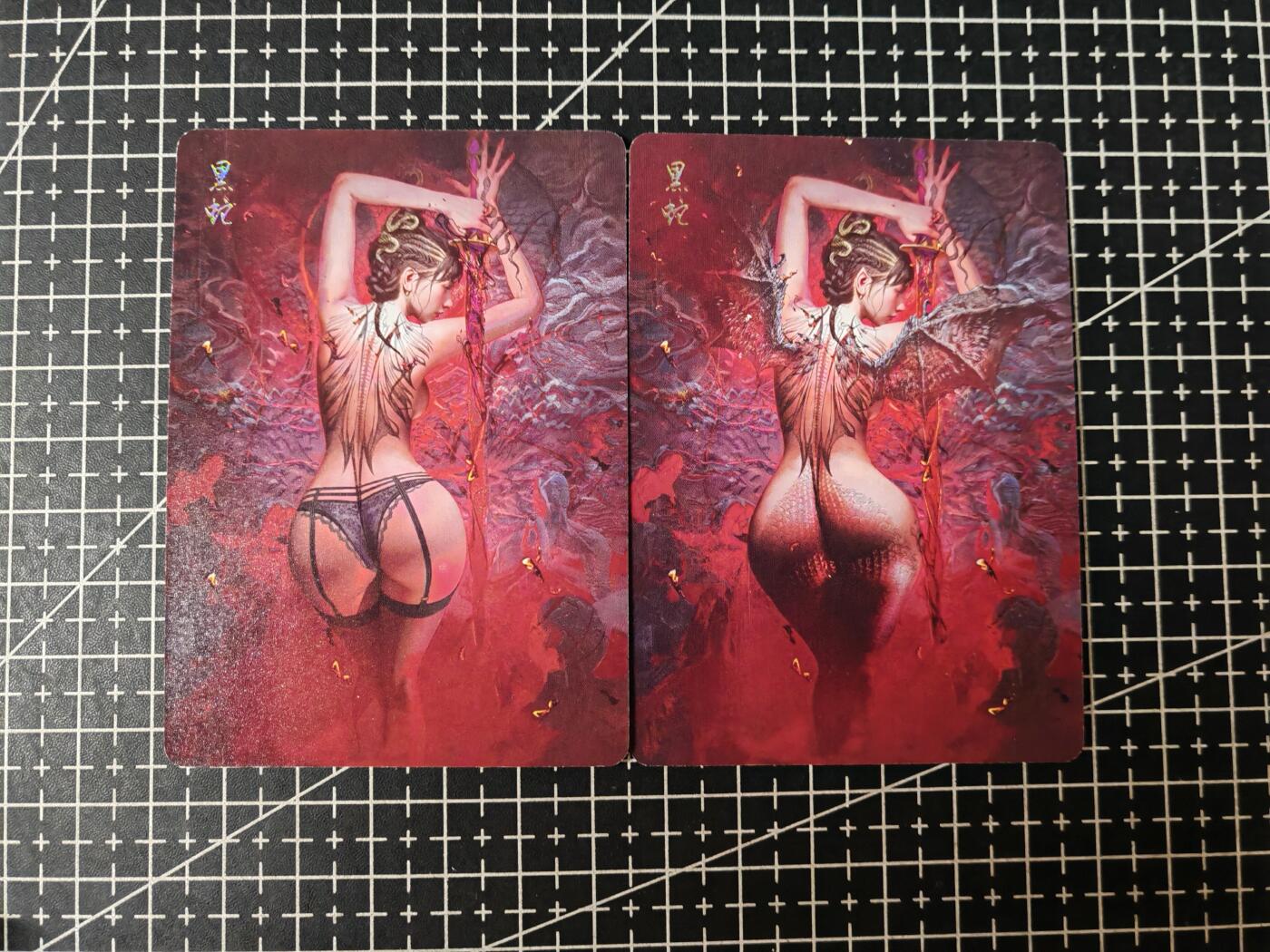 铃鹿第五期（提示一：自制卡难免瑕疵，可能存在撞角爆边等出厂瑕疵，介意慎拍；提示二：参拍请慎重，跑单押金不退的）） 妖姬传黑蛇普卡
