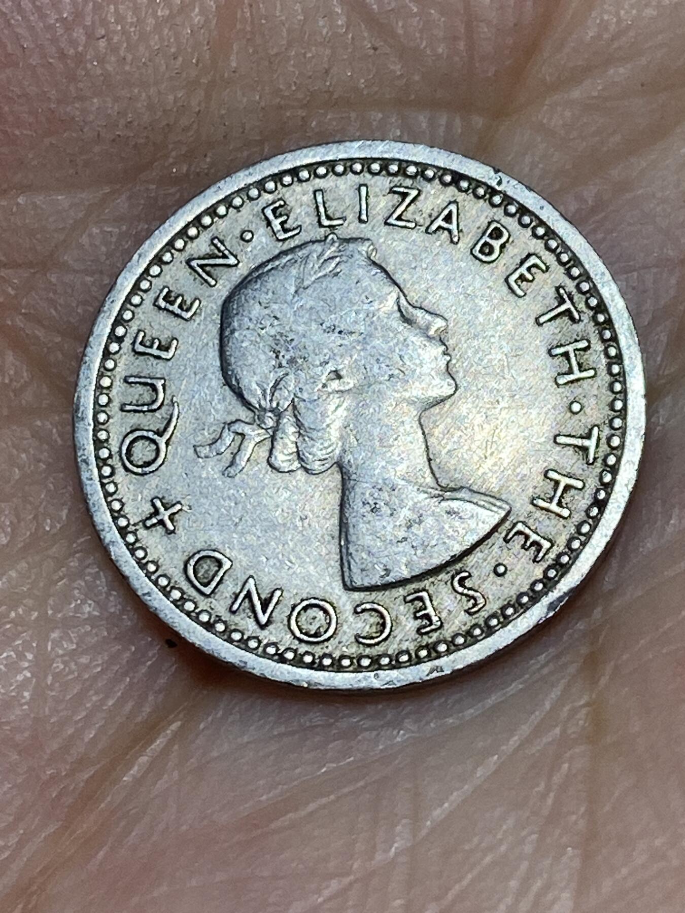 2025年第六十七场(总第九十三场）外国好品散币(免佣金) 英属罗德西亚和尼亚萨兰1964年3便士(伊丽莎白二世青年桂冠，关门年)