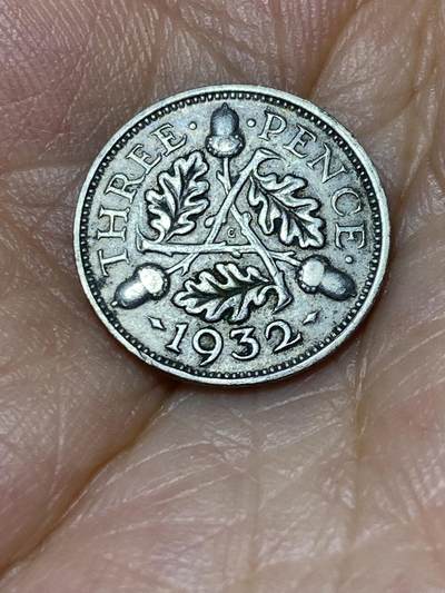 2025年第六十七场(总第九十三场）外国好品散币(免佣金) - 英国🇬🇧1932年3便士银币(乔治五世第三版)