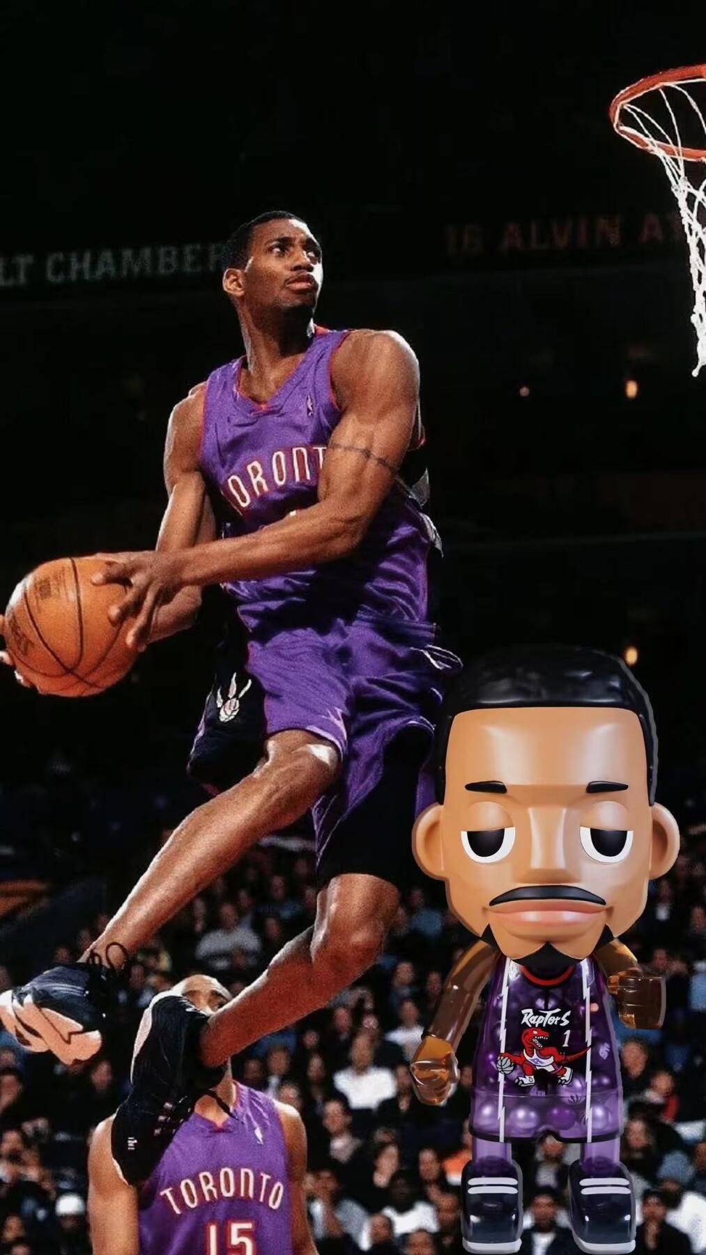 零元拍：特雷西-麦克格雷迪！T-Mac! 麦迪亲签王牌化身MoneyBall初入联盟多伦多猛龙经典版本（三个版本陆续上拍），加签2017年入选NBA篮球名人谈“HOF 17”