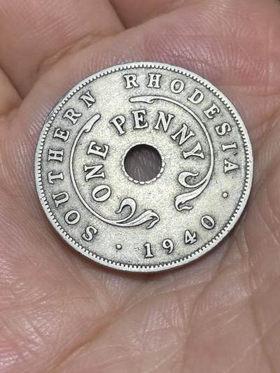 2025年第六十八场(总第九十四场）外国好品散币(免佣金) - 英属南罗德西亚1940年1便士(乔治六世第一版，铜镍材质)