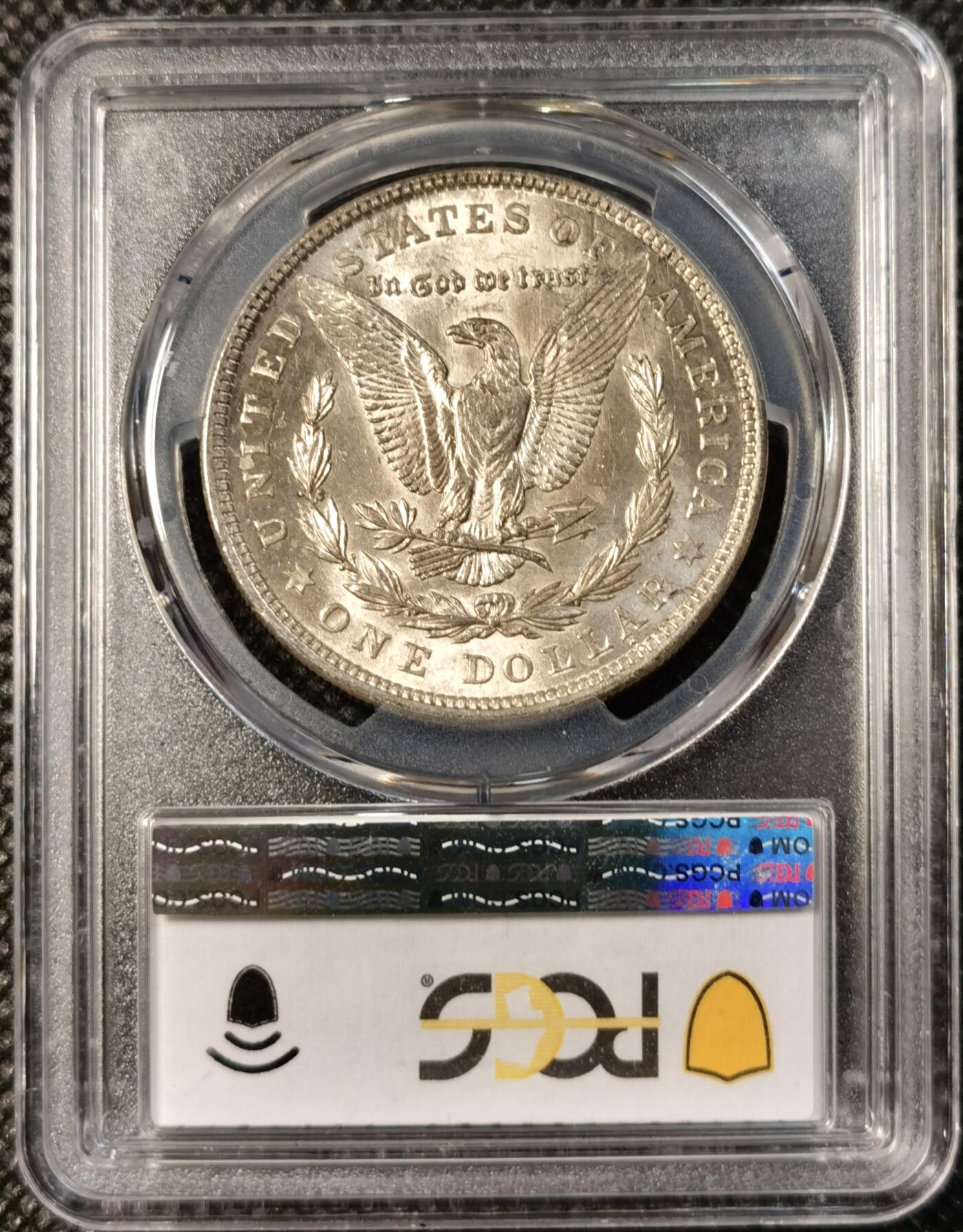  甄臻铺-世界币章拍卖（第25期），送拍享返佣金等优惠多多 PCGS-MS63 美国1921年摩根，双面酱油彩包浆