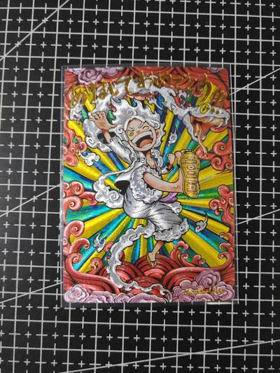 铃鹿第五期（提示一：自制卡难免瑕疵，可能存在撞角爆边等出厂瑕疵，介意慎拍；提示二：参拍请慎重，跑单押金不退的）） - 奇点特卡蛇年路飞