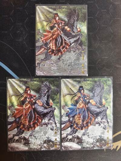 亡灵潮玩 蛇年第四场 7月17日20点截拍  - 【卡德曼】谷粒 扈三娘 34号 裸卡3色一套 