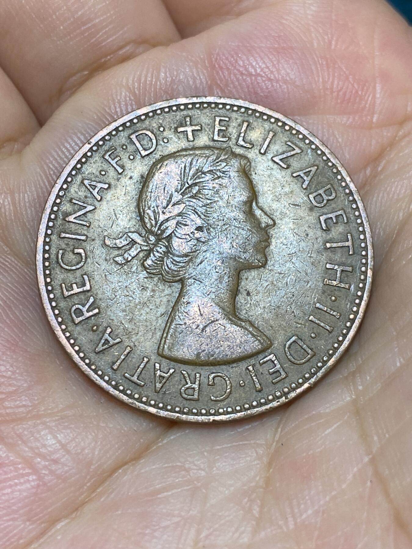 2025年第六十七场(总第九十三场）外国好品散币(免佣金) 英国🇬🇧1962年1便士(伊丽莎白二世青年桂冠)