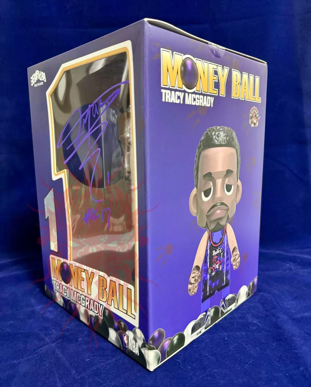 零元拍：特雷西-麦克格雷迪！T-Mac! 麦迪亲签王牌化身MoneyBall初入联盟多伦多猛龙经典版本（三个版本陆续上拍），加签2017年入选NBA篮球名人谈“HOF 17”