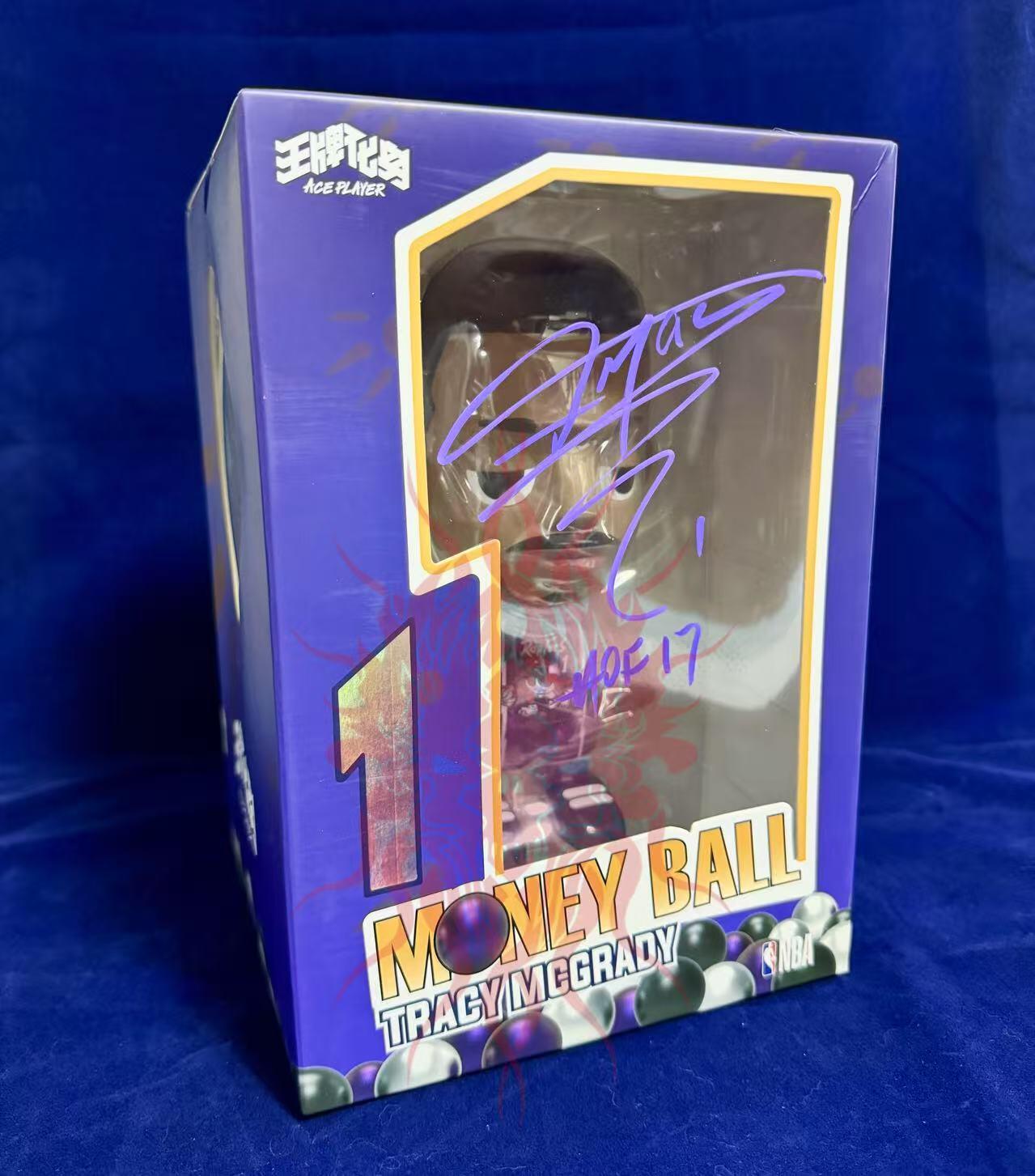 零元拍：特雷西-麦克格雷迪！T-Mac! 麦迪亲签王牌化身MoneyBall初入联盟多伦多猛龙经典版本（三个版本陆续上拍），加签2017年入选NBA篮球名人谈“HOF 17”