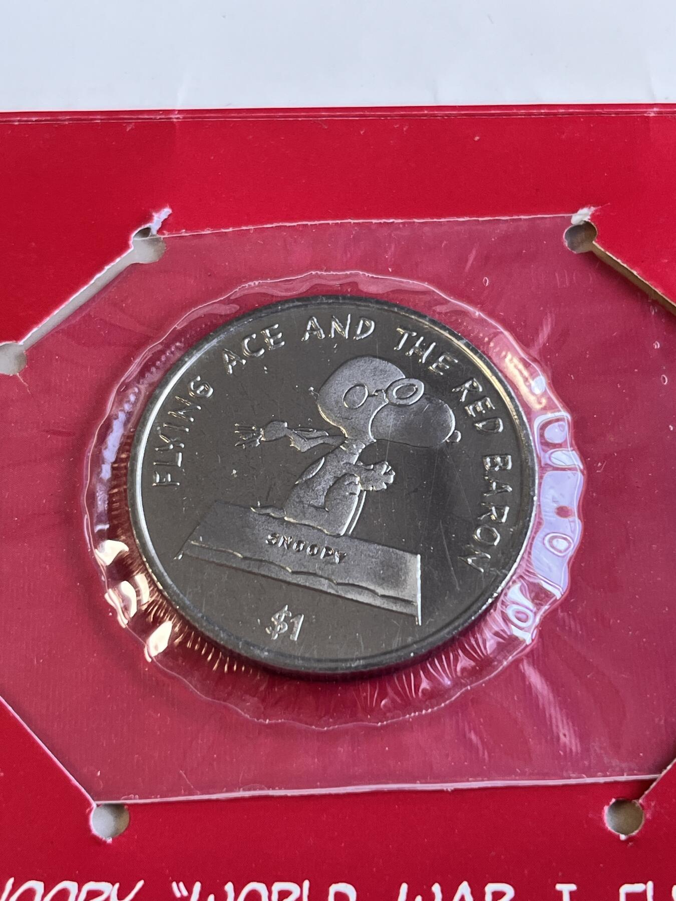第166期拍卖【长期征集拍品】 卡装纽埃2001年史努比纪念币