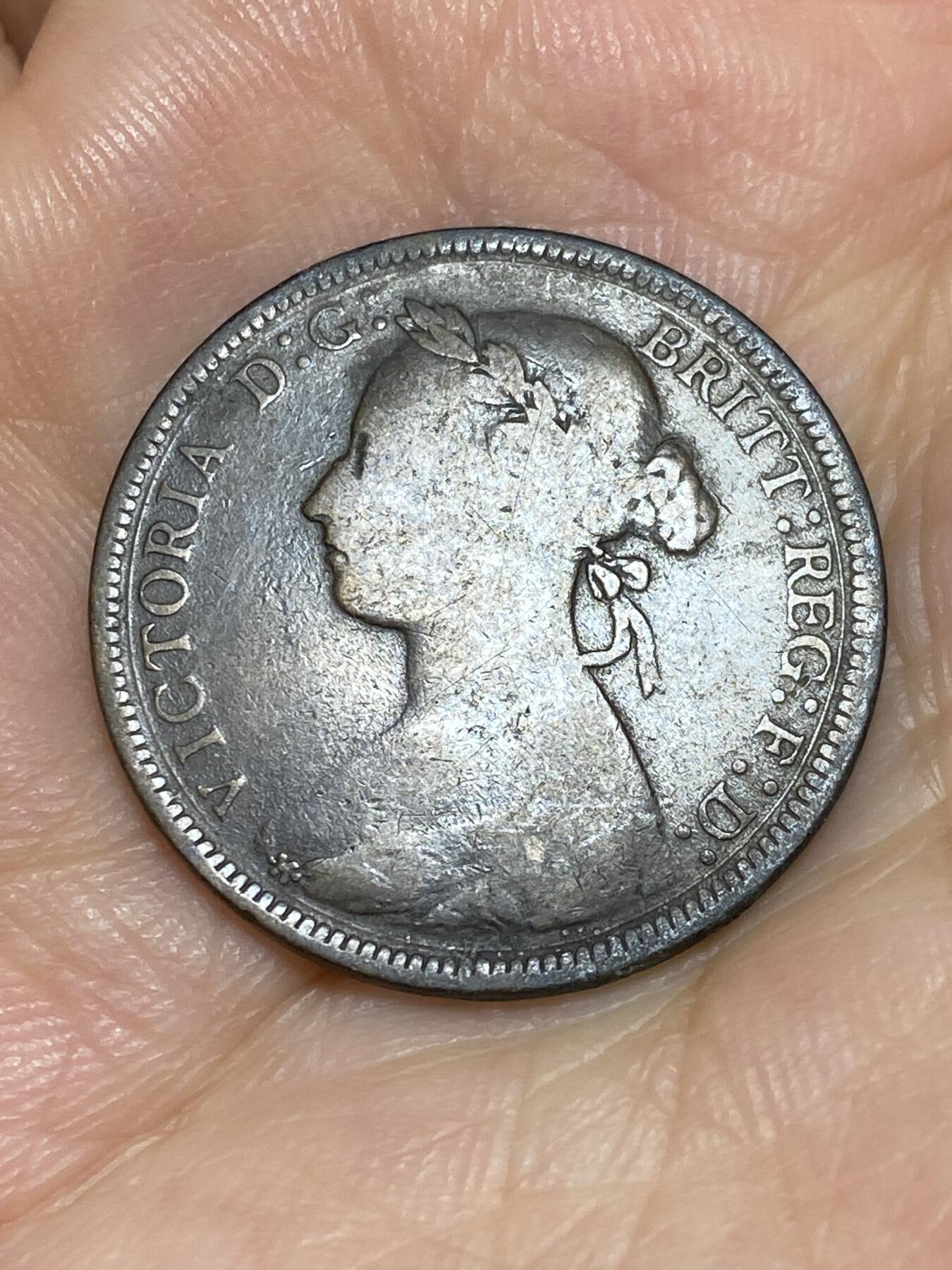 2025年第六十七场(总第九十三场）外国好品散币(免佣金) 少见–英国🇬🇧1887年半便士(维多利亚女王中年，第三版)