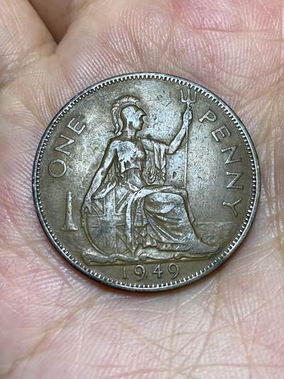2025年第六十七场(总第九十三场）外国好品散币(免佣金) - 英国🇬🇧1949年1便士(乔治六世第二版，首发年)
