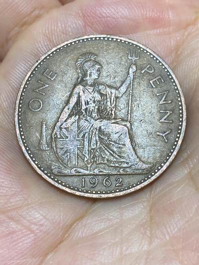 2025年第六十七场(总第九十三场）外国好品散币(免佣金) - 英国🇬🇧1962年1便士(伊丽莎白二世青年桂冠)