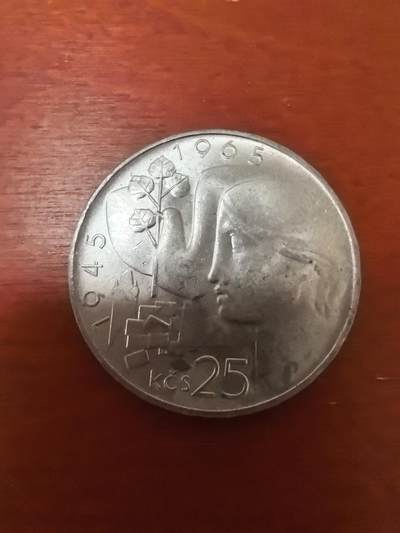 长老汇蛇年精选第二十三场拍卖 1965社会主义捷克斯洛伐克被解放20周年25克朗银币，熔毁近2万枚