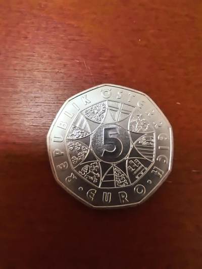 长老汇蛇年精选第二十三场拍卖 2007奥地利男子普选百周年5欧元9边形银币