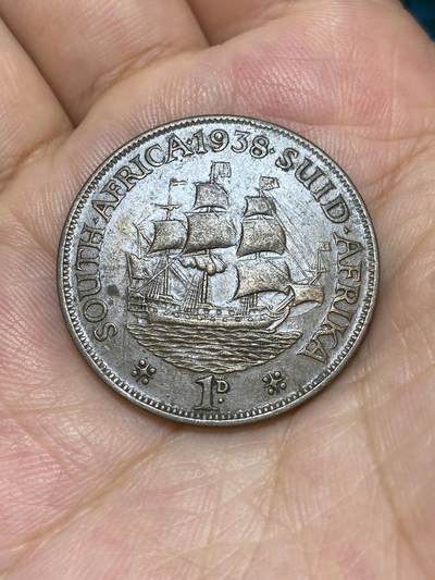 2025年第六十七场(总第九十三场）外国好品散币(免佣金) - 特年好品–英属南非1938年1便士(乔治六世第一版)