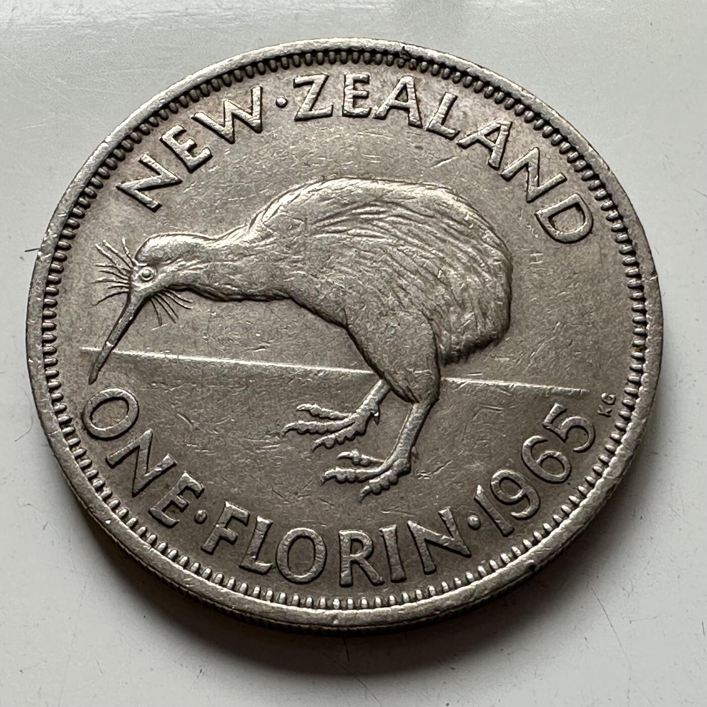 🌹外币初藏🌹🐯2025年第77场  每周二四六晚8️⃣点 接代拍 新西兰1965年一福林