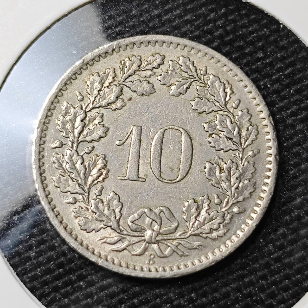 KK钱币收藏小铺 第308期 2月预留时间 周末发货 1965瑞士10分 